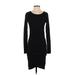 Leith Casual Dress - Sheath: Black Solid Dresses - Women's Size Small