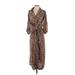 Victor Alfaro Collective Casual Dress: Brown Dresses - Women's Size X-Small