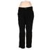 Old Navy Casual Pants - High Rise Straight Leg Boyfriend: Black Bottoms - Women's Size 12