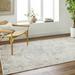 Nevra 5'3" x 7' Traditional Pale Slate/Light Gray/Light Silver/Metallic Silver/Cream/Light Beige/Medium Gray/Charcoal/Amber/Peach/Mustard Area Rug - Hauteloom