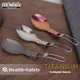 TiTo Titan Klapp Spork Tragbare Outdoor Camping Besteck Reise Geschirr Picknick Wandern Gabel Löffel