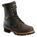 CAROLINA SHOE CA9821 Size 9-1/2 Men's Logger Boot Steel Work Boot, Brown