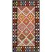 Pasargad Home Kilim Reversible Wool Multicolor Area Rug - 3' 5'' X 6' 6''