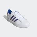 Sneaker ADIDAS SPORTSWEAR "GRAND COURT 2.0" Gr. 37, weiß (cloud white, cloud royal blue) Schuhe Sneaker Design auf den Spuren des adidas Superstar