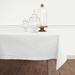 Solino Home Cotton Linen Hemstitch Tablecloth Cotton Blend in White | 140 W x 0.3 D in | Wayfair SHCL000TC140WH