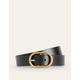 Classic Leather Belt Black Women Boden