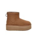 UGG Classic Mini Platform Ankle Boots - Chestnut, Brown, Size 5, Women