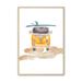 Wildon Home® Pancoast Going Surfing by Lauren Thomas - Single Picture Frame Graphic Art Paper in Yellow | 14 H x 11 W x 1.25 D in | Wayfair