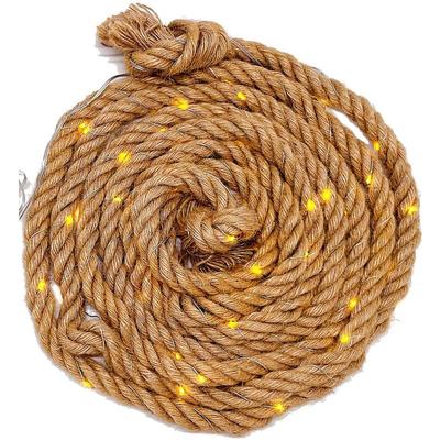 Led Lichterkette "Hanfseil" 3,1m + 0,5m Zuleitung Image