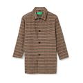 United Colors of Benetton Herren 2R9JUN01K Mantel, Beiges Plaid 903, 44