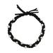 LSFYSZD Pearl Bracelet Hair Circle Candy Colored Rubber Band Three Thread Braided Headdress Women s Hair Accessories