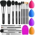 BESTOPE 16Pcs Makeup Brushes Set Gift for Christmas/Valentine s Day with 4Pcs Makeup Sponge and 1 Brush Cleaner