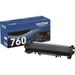 Brother Genuine TN-760 High Yield Toner Cartridge - Black - Laser - High Yield - 3000 Pages - 1 Each | Bundle of 2 Each