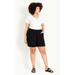 Linen Blend Short - black