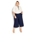 Easy Crop Pant - navy