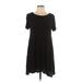 Lyss Loo Casual Dress - Shift: Black Solid Dresses - Women's Size Large