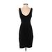 Tart Casual Dress - Sheath Plunge Sleeveless: Black Print Dresses - Women's Size X-Small