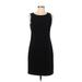 Elie Tahari Casual Dress - Sheath Scoop Neck Sleeveless: Black Print Dresses - Women's Size 6