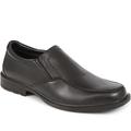 Pavers Men's Smart Leather Slip-On Shoes - Black Size 11 (45)