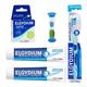 Toothpaste Anti-Plaque Bundle with Elgydium Toothpaste (75ml, Pack of 2), Soft Anti Plaque Prevention Toothbrush, Dental Floss and RAB Gifts Dental Timer