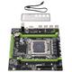 LGA 2011 Motherboard, X79G-A M-ATX Motherboard for Intel Xeon E5 V1 V2, Core I7 CPU, PCIE 16X, 4xDDR3, 4xSATA2.0, 12xUSB2.0, 1xNVME M.2, 1x8pin,1x24pin