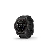 DEMO Garmin Fenix 7 Sapphire Solar Watch Carbon Gray DLC Titanium Case Black Band 010-02540-20