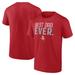 Men's Fanatics Branded Red Houston Rockets Best Dad Ever Logo T-Shirt