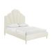 Bianca Cream Velvet Bed in Queen - TOV-B68361