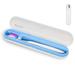 Toothbrush Covers Portable Toothbrush Box Toothbrush Travel Case with U V Cleaning Light for Home and Travelï¼ˆwhiteï¼‰