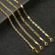 Minimalist Metal Anklets Women Gold Color Stainless Steel Figaro Rope Curb Link Leg Chain Basic Chic