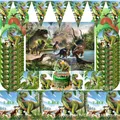 Jurassic World Dinosaur Theme Disposable Tableware Jungle Safari Dinosaur Wild Roar Boy Happy