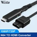 720P/1080P N64 to HDMI-compatible Converter Game Console Adapter Plug and Play HD Cable Adapter for