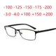 -1 -1.25 -1.5 -1.75 -2 -2.25 -2.5 -3 -3.5 -4 Finished Myopia Glasses Square Full Frame Anti Blue