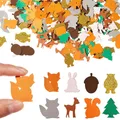 100Pcs Colorful Jungle Safari Animal Confetti Safari Zoo Baby Shower Party Birthday Supplies