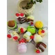 Plush Plants Fruits Plushie Mini Cake Plush Assortment Key Chain Bag Pendant Keychain Stuffed Toys