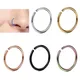 2pcs/lot Stainless Steel Round Thin Nose Rings for Women 6/8/10mm Men Body Hole Piercing Jewelry Put