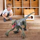 Remote Control Dinosaur Toys Kids RC Electric Walking Jurassic Dinosaur Simulation Velociraptor Toy