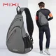 Mixi Men One Shoulder Backpack Women Sling Bag Crossbody USB Boys Cycling Sports Travel Versatile