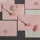 5pcs Romantic Pink Envelopes European Style DIY Wedding Party Invitations Card Cover Korean