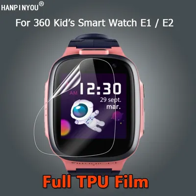 For 360 Kid's Smart Watch E1 E2 P1 / Pro Anti-Scratch Ultra Clear Soft TPU Hydrogel Film Screen