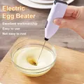 Electric Milk Frother Egg Whisk Beater Battery Powered Handheld Foam Maker with Stand for Kitchen