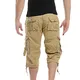 Casual Shorts Men Summer Camouflage Cotton Cargo Shorts Men Camo Short Pants Homme Without Belt Drop