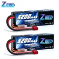 1/2units Zeee 5200mAh 7.4V 50C Lipo Batteries for RC Car 2S RC Lipo Battery with T Plug For RC Drone