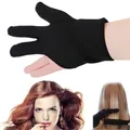 Black Heat Resistant Three Fingers Glove Hair Straightener Curling Hairdressing 3 Finger Gloves Hair