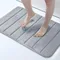 Homaxy Absorbent Bath Mat Non-Slip Bathroom Rug Soft Memory Foam Kitchen Floor Carpet Velvet Bathroom Carpet Home Decor Foot Mat