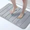 Homaxy Absorbent Bath Mat Non-Slip Bathroom Rug Soft Memory Foam Kitchen Floor Carpet Velvet