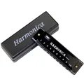 Harmonica Key of C 10 Hole Diatonic Harmonica C with Case for Beginner Students Kids Gift BLUES