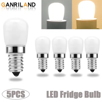 5pcs/lot LED Fridge Light Bulb E14 3W Refrigerator Corn bulb AC 220V LED Lamp White/Warm white Replace Halogen Chandelier Light