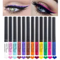 Colorful Eyeliner Pen Eyes Makeup White Pink Waterproof Liquid Color Eye Liner Pencil Matte Purple
