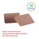 New Premium 10pcs/lot 15x15x0.5mm DIY Copper Shim Heatsink thermal Pad for Laptop GPU CPU VGA Chip